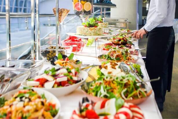 Catering con platos saludables